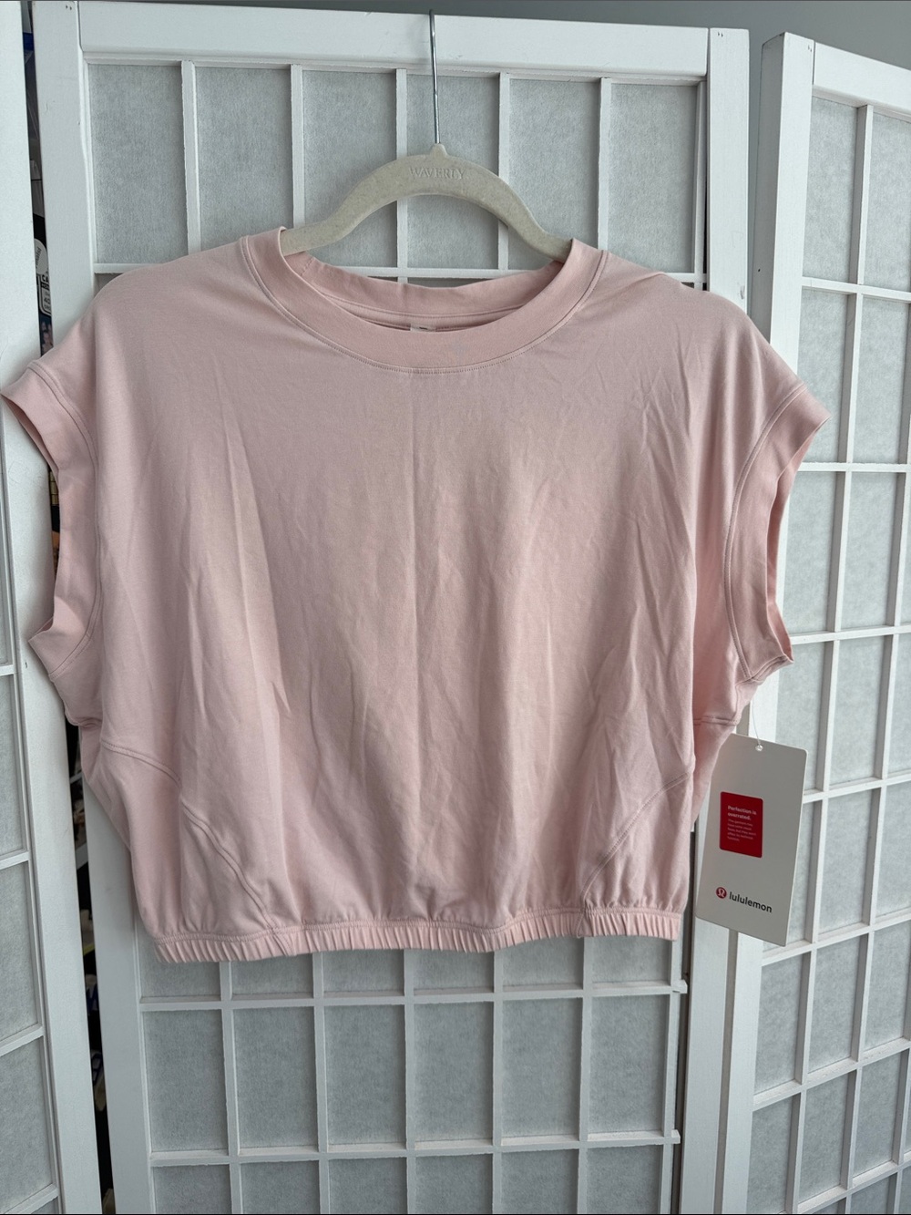 lululemon wide sleeve hem t-shirt Light Pink NWT Size 6
